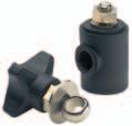 ADJUSTABLE HEADS AISI 4 Polyamide Type A Type B 196 5 Accessories ADJUSTABLE HEAD WITH KNOB Material: reinforced polyamide, eyebolt, screw, washer in stainless steel AISI 4, nut and hexagonal bushing