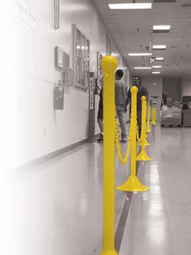 6 Barriers & Barricades Post Barriers Chain Links Retractable Banner Barrier Lightweight, yet strong polyethylene plastic link measures 2" x 1" x 1/4"