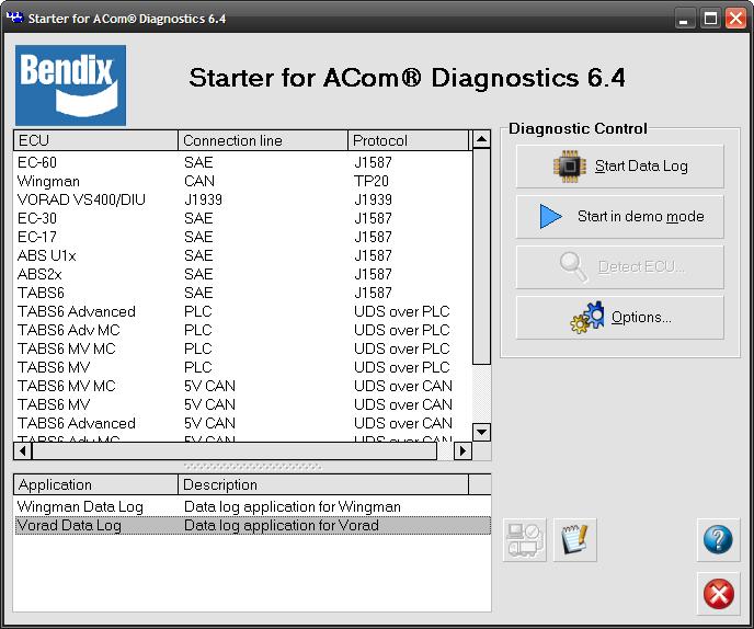 The ACom Diagnostics software and its User Guide are available online at Diagnostic Software link under Services and Support on the Bendix website (www.bendix.com). 2.