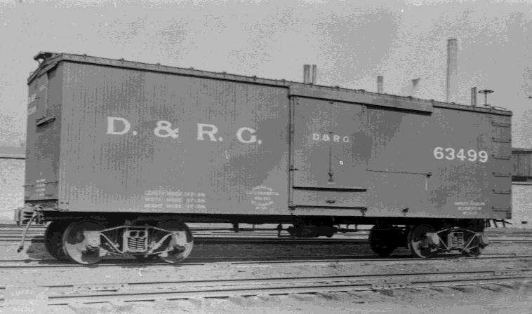 In 1926 the D&RGW rebuilt the cars with new doors, new roofs, and 7/7 inward rib steel ends (the cars also had their archbar trucks replaced with cast steel ones, most likely at the time of