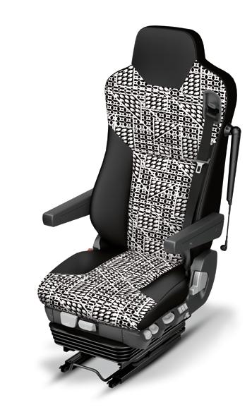 Driver's and attendant's seats An ergonomically designed driver s seat minimises tension and strain, promotes mobility and ensures that the driver can concentrate on the road without fatigue.