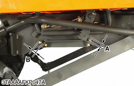 ) and lock it securely. Reverse 1. Adjust the spper bolt (3) length B 17.5 mm (0.69 in.) and lock it securely. (Reference) Spper bolt length Reference Forward Reverse 17.0 mm 0.67 in.