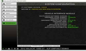 The software will then collect all information available from the vehicle s ECUs in preparation of building the report.