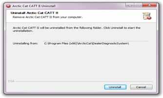 CATTII-062 If NO is selected, the update window will close and this update screen will appear upon opening the next software session.