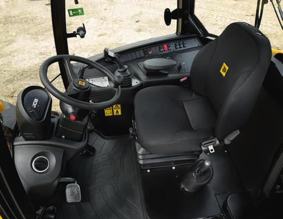 COMFORT AND EASE OF USE. In-cab noise levels on these machines are lower than outgoing models.