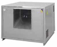CJTX-C 400ºC/2h belt-driven extraction units with double-inlet fan 400ºC/2h extraction units with motor and belt-driven inside the plate to work outside fire danger zones.