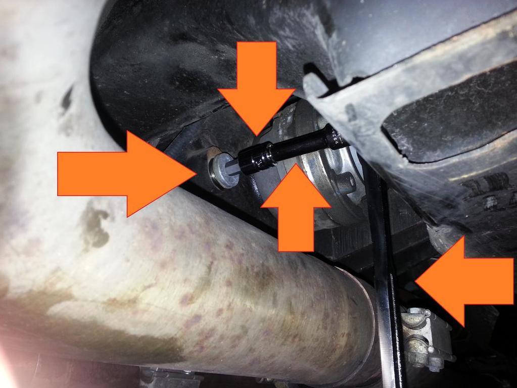 Step 2 - Remove The Fill Plug a. At this point, you should have your drain pan close by and ready to move under the differential or already under the differential. b. Remove the fill plug on top first using the 10mm socket.