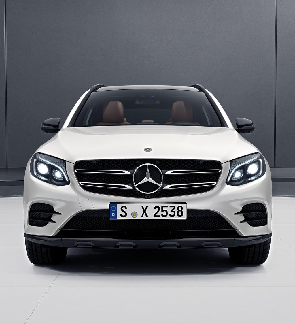 12 GLC Night Pack from 867* 19 5-spoke light-alloy wheels, painted in black with a high-sheen finish (in conjunction with Exclusive Exterior) 19 AMG 5-twin-spoke light-alloy wheels, painted in