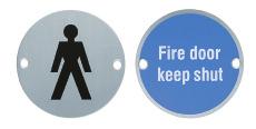 PRODUCT CODES - Fire Door Keep Shut - Fire Door Keep Locked - Automatic Fire Door AB81-03 - Keep Clear - Male Pictogram - Female Pictogram - Accessible Toilet Pictogram - Unisex Pictogram - Baby