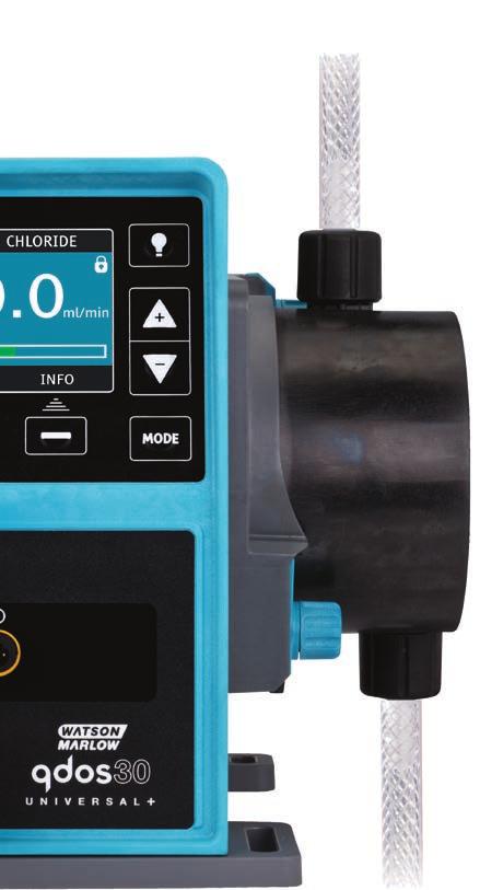 Cut chemical cost through higher accuracy metering Simple drop-in installation eliminates ancillary equipment Reduced maintenance with single, no-tools, component replacement Range expanded to