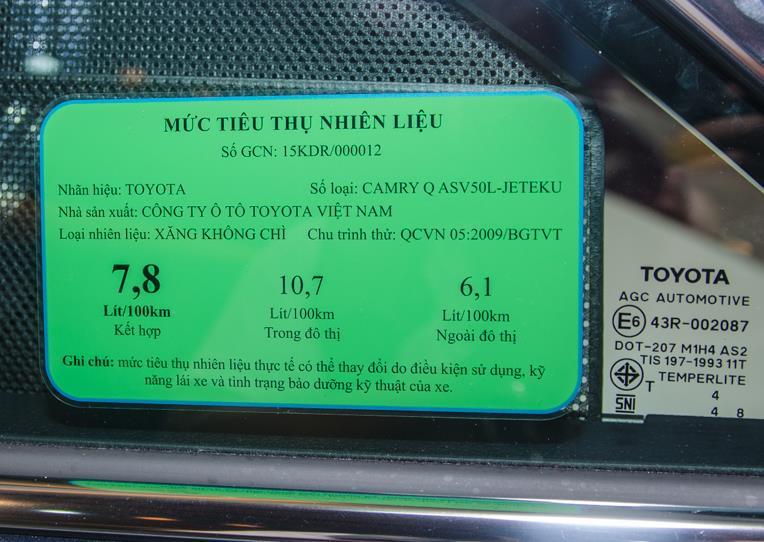 Vehicle Labeling in Viet Nam Seven-seater cars and smaller ones are required to carry energy rating labels Labeling for those with more than seven seats to nine