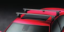 REMOVABLE ROOF RACK. (1) When it s time for your next big adventure, these brushed aluminum bars expand your cargo-carrying capacity. Attach and detach in a flash.