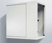 NT Box Slimline The Space Savers n High-grade steel housing (light grey RAL 7035) complete with basic equipment n Mounted ready for installation,