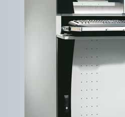 Workstation 7560500 Bottom front door with quick access to printer and printer shelf External