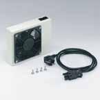 Active ventilation set with one fan (for PC case basic/comfort) The ventilation unit is intended for retrofitting to the cabinet rear wall. Material: 1.