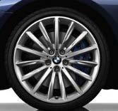 J 19 / tyres 275/35 R 19 Only available with M Sport Package $500 2WS 18'' light alloy wheels Multi-spoke style 619 with run-flat properties 8 J 18 / tyres 245/45 R18 NCO