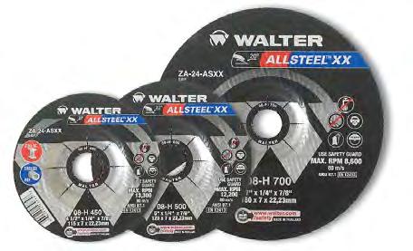 ALLSTEEL OUR MOST VERSATILE GRINDING WHEEL These grinding wheels are designed to deliver top performance when working on both steel and stainless steel.