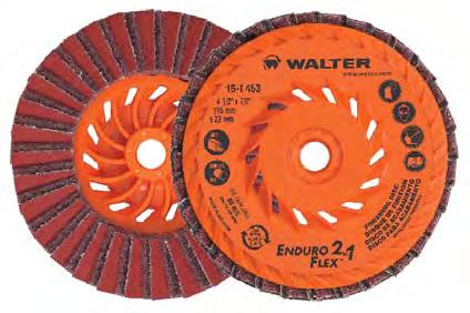 One Enduro-Flex 2 in 1 disc will do the job of over 20 traditional discs while providing a smooth and consistent surface finish. BLENDING TYPE 29 Dia. Arbor Order No. Max.