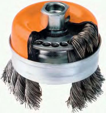 This ensures perfect concentricity and vibrationfree brushing for maximum operator comfort.