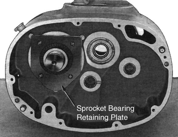 (Fig 7-12) (1) Remove retaining ring from end of sprocket shaft and pull off sprocket gear using a common puller (Figure 7-9).