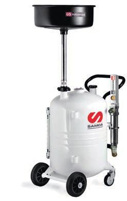 WASTE OIL GRAVITY RECEIVERS, 70 Litres 08 373 200 373 400 Mobile waste oil receiver 70 litres capacity, pump discharge 373 200 Mobile waste oil receiver 70 litres pump discharge The unit is
