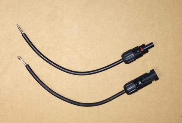 ends of wire Assemble MC4 connectors - large