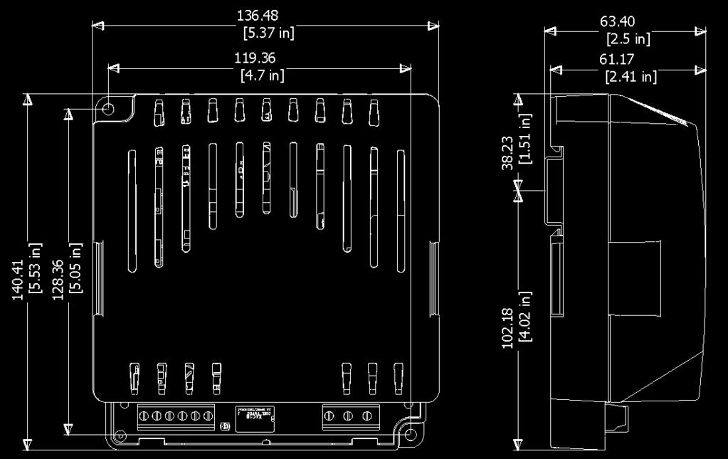 Dimensions and Mounting DSE9130 12V 5A DSE9250 24V 3.