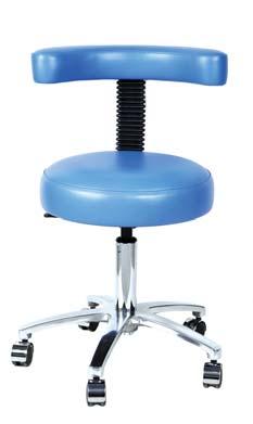 Adjustable height positioning. Complete with Foot Ring & Taller Gas Lift. SRA08 This stool has a comfortable circular seating area. Adjustable seat height.