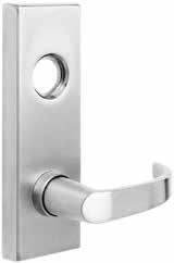Exit Devices 9000 Series 9000 Series Wide Stile Y Escutcheon Trim Y Series Trim (Specify) Special Finish Cylinders Coating and Keying Door Thickness Retrofit Escutcheon Knob, Pull, or Lever Function
