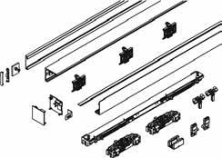 Sliding Systems MUTO Comfort L 80 DORMOTION MUTO Comfort L 80 DORMOTION (DM) One Sliding Panel Wall and Glass Mounts Standard Finishes $ Special Finishes $ Anodized/Powder Coat Model U/M Description