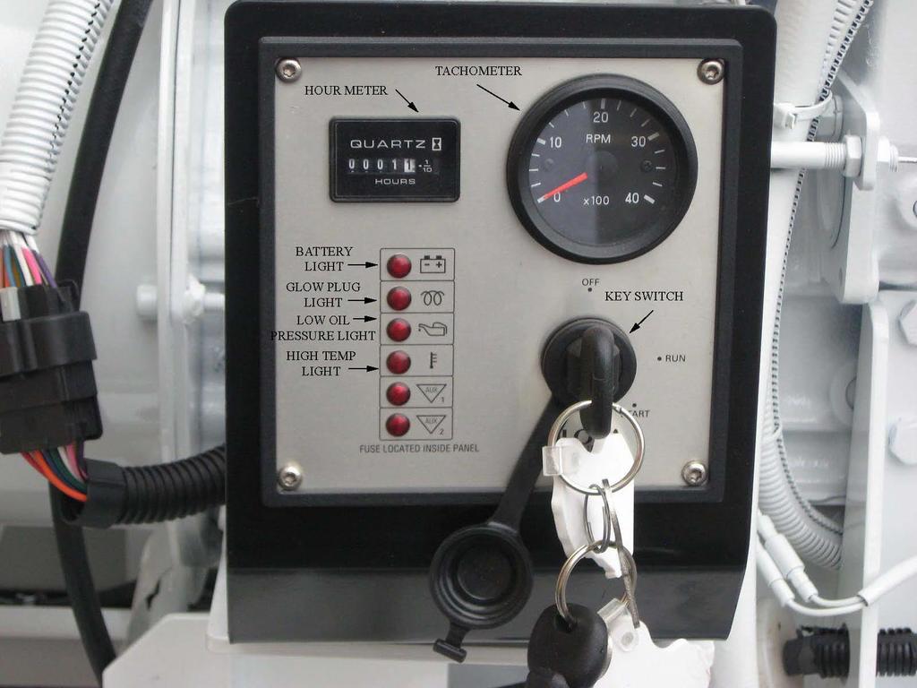 INSTRUMENTATION The instrument panel on the Hurricane contains the following items: