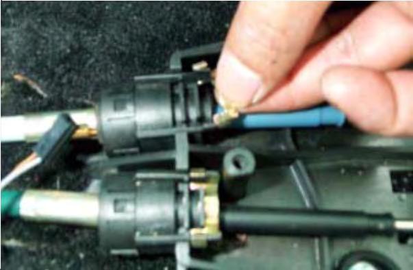 Remove the cable end attachments from the