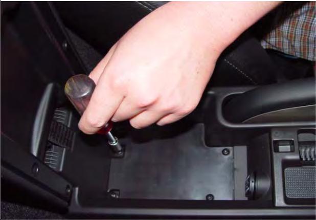Replace the (4) T-20 bolts in the center console. 75.