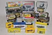Unboxed Diecast Vehicles, A collection of 1: 24 scale and smaller vintage private and commercial vehicles by various modern manufacturers, including Rio, Norev, Signature Series, First Gear and