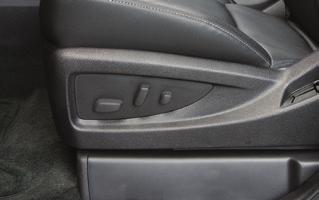 POWER FRONT SEATS SEAT ADJUSTMENTS A. Seat Cushion Adjustment Move the front horizontal control to move the seat forward or rearward, or to tilt, raise or lower the seat. B.