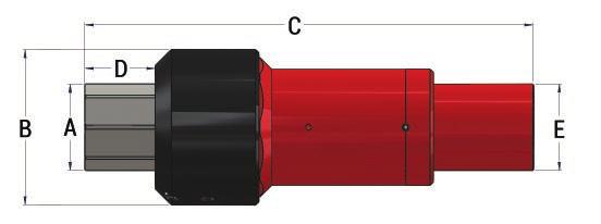 The swivel locking sleeve can be unbolted to allow rotation or bolted to transmit up to 180,000 ft-lb of torque.