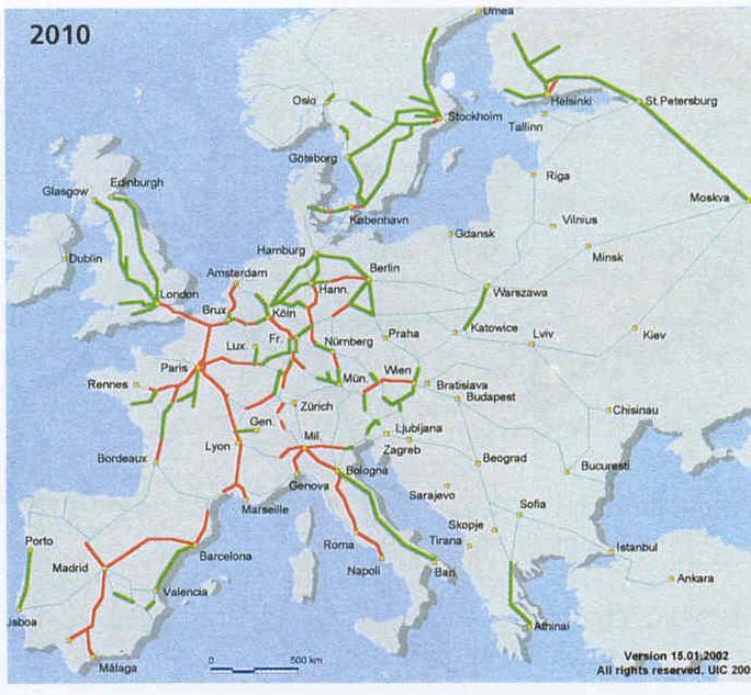 European High Speed Lines in