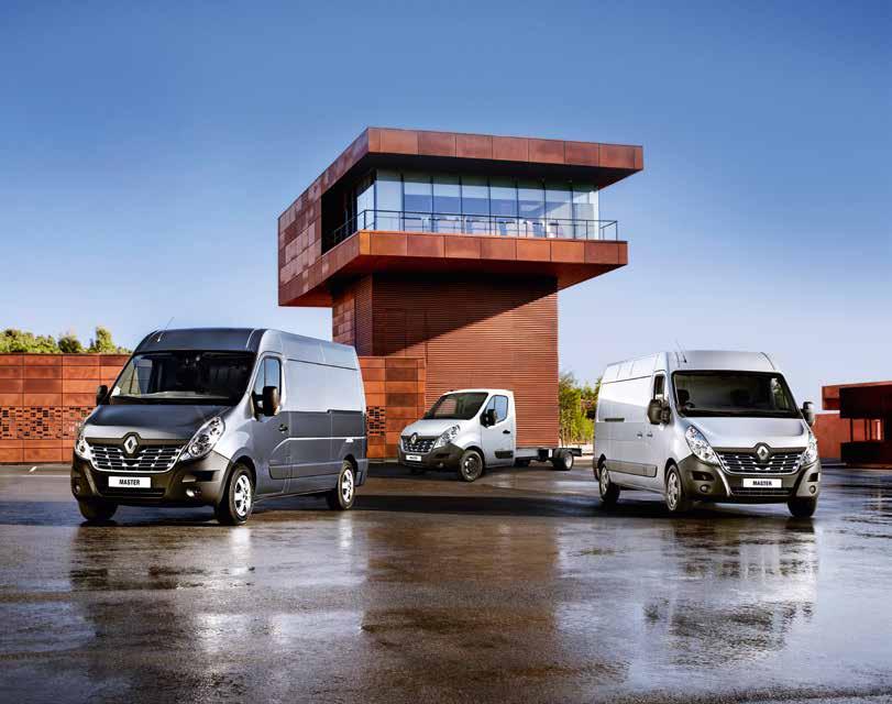 The Renault Master Efficient, practical and versatile The Master Van has been specifically designed to adapt to the most demanding requirements with load volumes up to 17 m 3 and payloads up to 1610