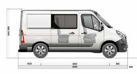 Front wheel drive Crew Van - Dimensions DIMENSIONS (mm) FRONT WHEEL DRIVE MM35 Load volume (m 3 ) 6.