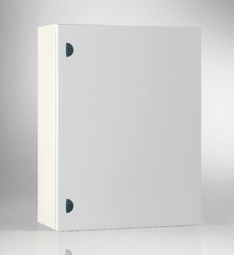 ST SINGLE DOOR BOXES Box with standard locking system Enclosure and door manufactured from 1.5 mm thick sheet steel. Mounting plate manufactured from.5 mm thick sendzimir sheet steel.