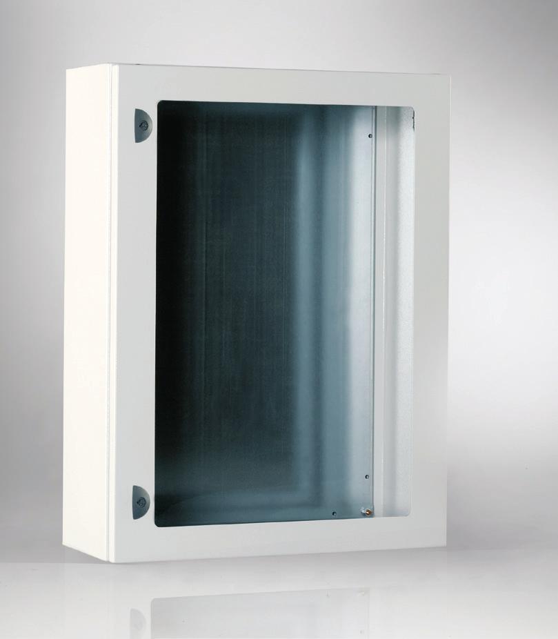 STP BOXES WITH PLEXI DOOR * * Product ATEX: contact the ETA commercial office for STP boxes with tempered glass 1 Box with rod system 3 1 1 Enclosure manufactured from 1.5 mm thick sheet steel.