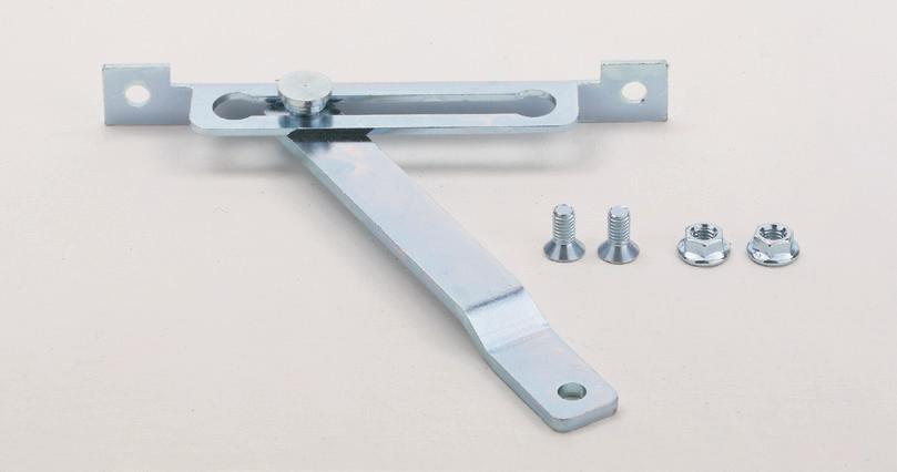 POLE MOUNTING KIT FPST-001 To fix the box to a pole with round or rectangular section. Rail manufactured from galvanized sheet steel and clamp collar.