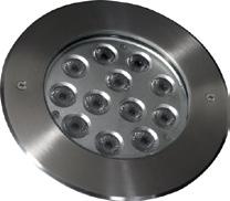 Atecpool Vitrage LED Light 12 LED Serie Atecpool Vitrage 12 LED Underwater Light Vitrage 12 LED Light, complete body construction in AISI 316 Stainless Steel, supplied with an ABS niche specially
