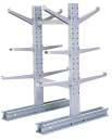 MECO OMAHA Medium Duty Cantilever Rack is designed for use where heavier capacities are not required.