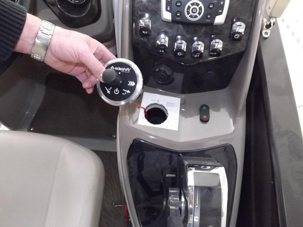 Installing Joystick on Console 1. Locate a position on the console of the boat suitable for the joystick.