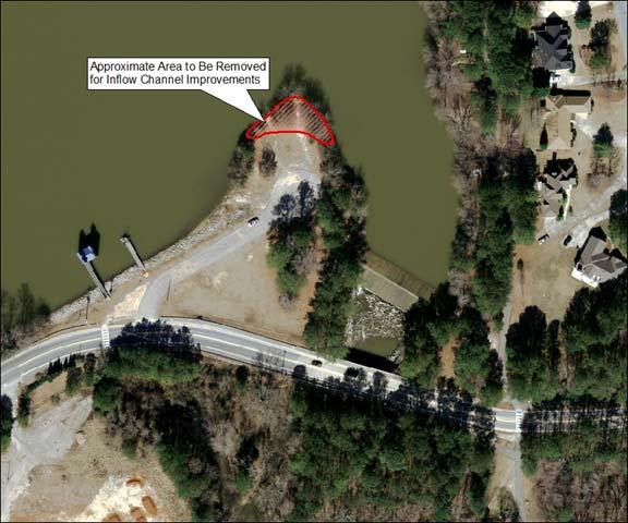 Lake Peachtree Rehabilitation Concept Spillway Alternatives Analysis Three Stage Piano Key Weir with Parapet Wall Construction Considerations: Lake will need to be Lowered During Construction Coffer