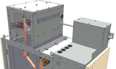 earthing switch or voltage transformer can be installed over the top of any panel.