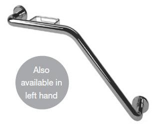 SOAP BASKET - 1 1/4 DIA Grab Bar Orientation: (RH) Right Hand, (LH) Left Hand Finish: (SS) Stainless Steel, (PC)