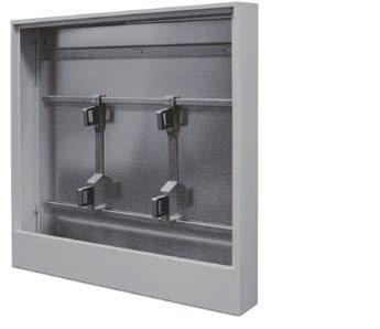 SCHÜTZ Manifold cabinets Surface mounted (AP) & flush mounted (UP). In only a few steps, the manifold cabinets can be adjusted for a wide range of building site situations.