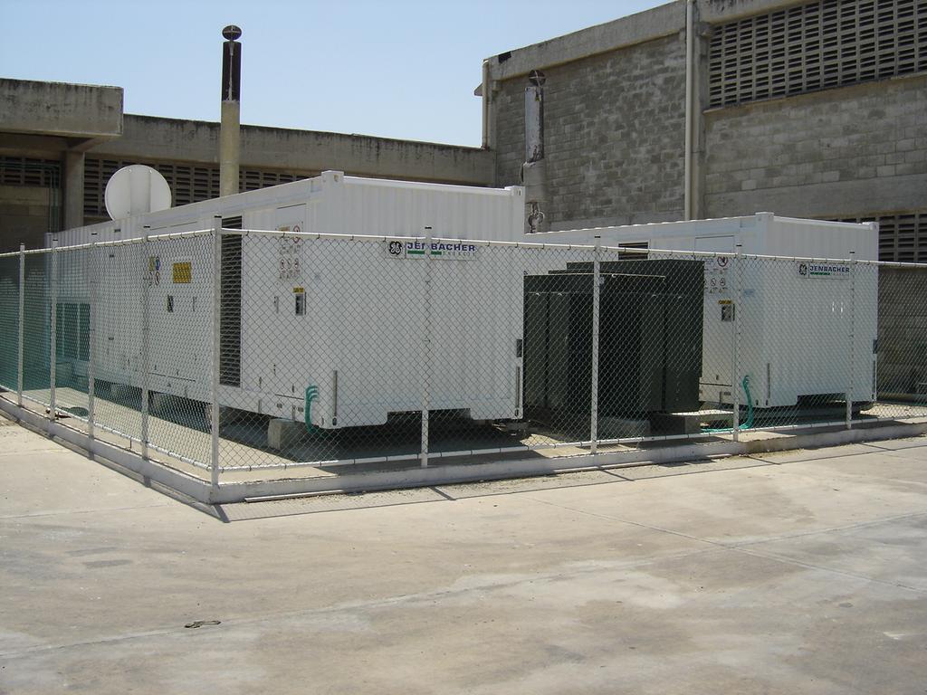 Figure 1. 2.5MW On-site Power Plant The plant was to be operated at base load, in parallel with the local utility (Electricaribe).